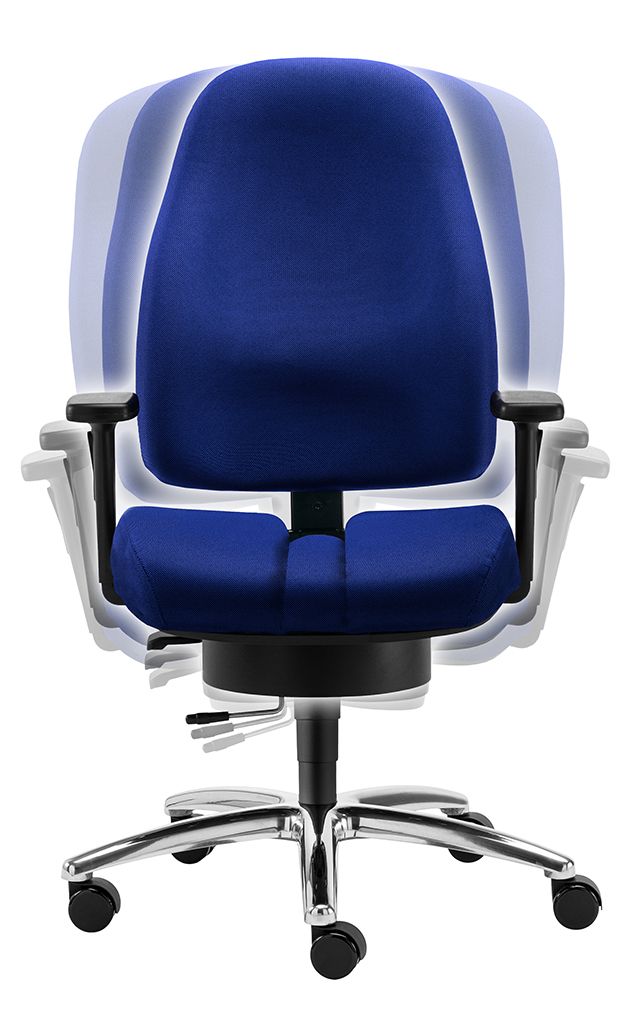 Druckentlastender Bürostuhl Mann