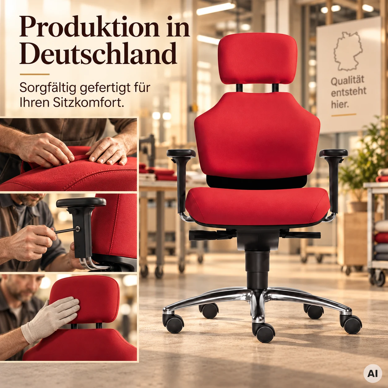 Earth M - Feng Shui Bürostuhl mit optimaler Beweglichkeit